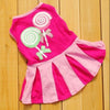 Skirt Stripe Candy Color Pet  Dress