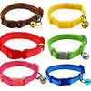 Polka Dot Print Adjustable Pet Collars With Bell