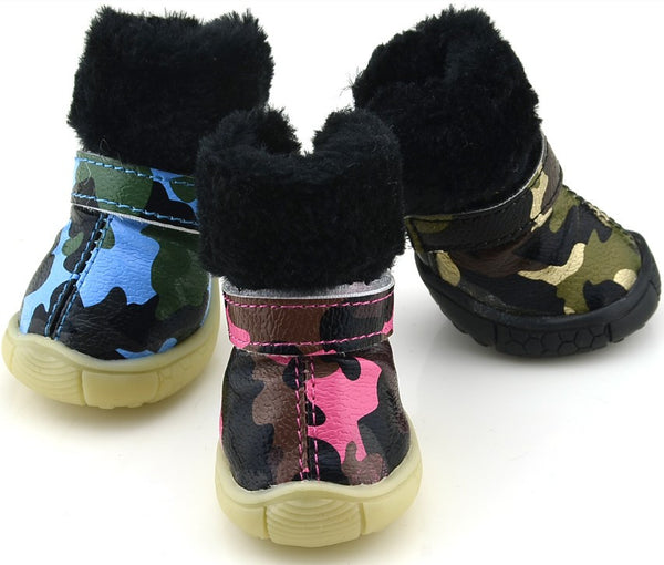 Army Camouflage Dog Shoes