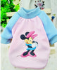 Cartoon Printed Grid Sweater Pet Coat T-Shirt