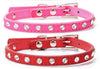 Leather Crystal Rhinestone Pet Collar