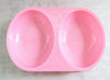 Plastic Double Circle Pet Bowl