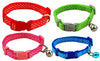 Polka Dot Print Adjustable Pet Collars With Bell