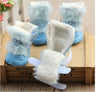 Luxury Fluffy Rhinestone Pet Shoes