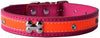 Crystal Studded Reflective Dog Leather Collar